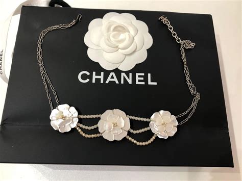 camelia chanel collana|Chanel camelia jewelry.